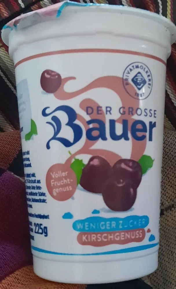 Kirsch Joghurt weniger Zucker