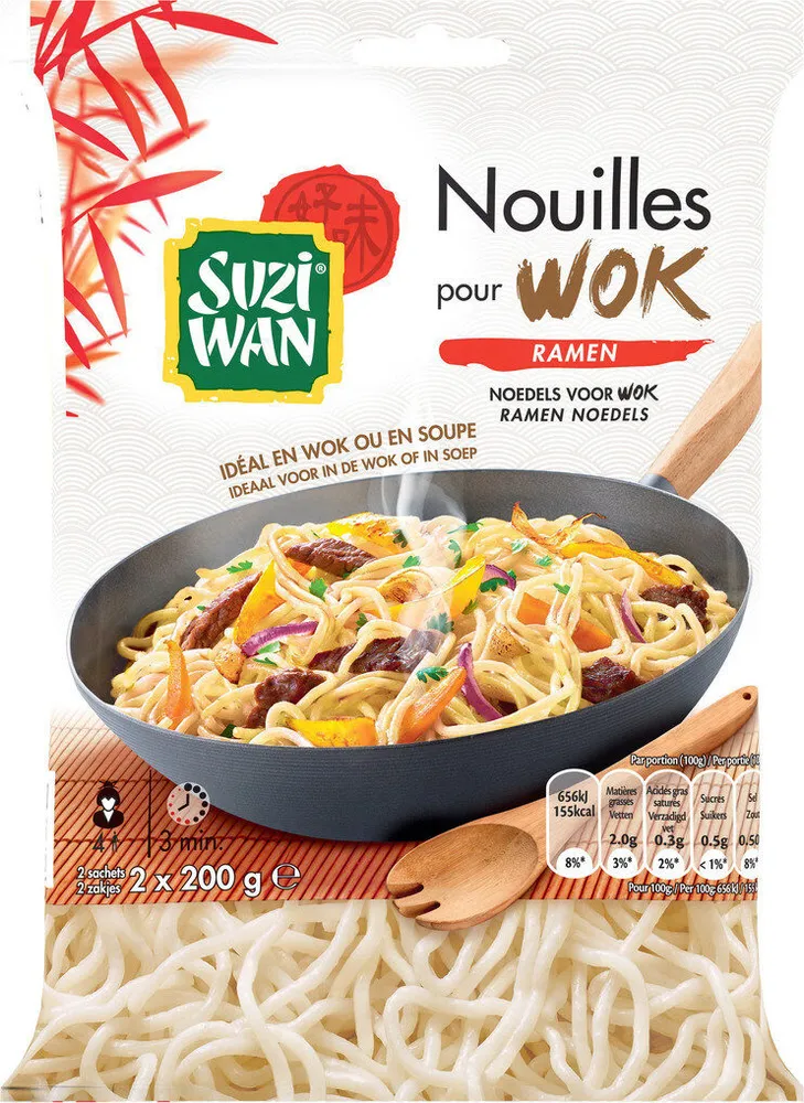 Nouilles ramen pour wok Suzi Wan 400 g