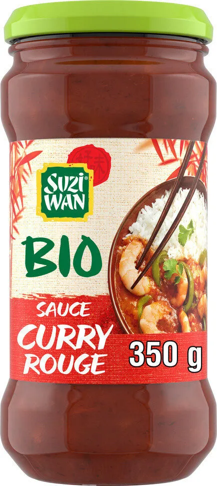 Sauce curry rouge BIO Suzi Wan 350g
