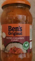 Rotes cremiges Curry