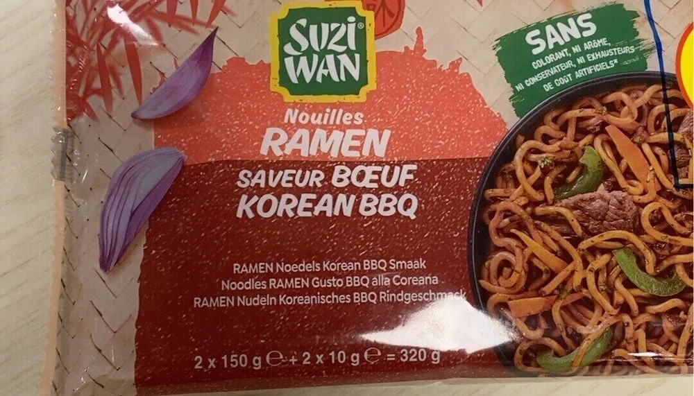 Nouilles Ramen savoeur Boeuf Korean BBQ