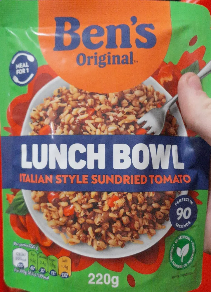 Lunch Bowl Italian Style Sundried Tomato