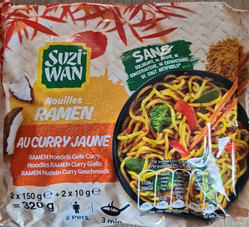 Nouilles RAMEN AU CURRY JAUNE