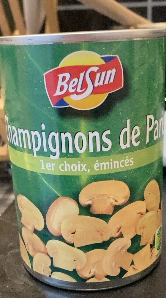 Champignons de Paris 1er choix, émincés
