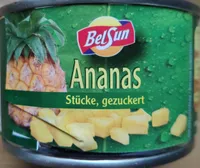 Ananas Stücke, gezuckert