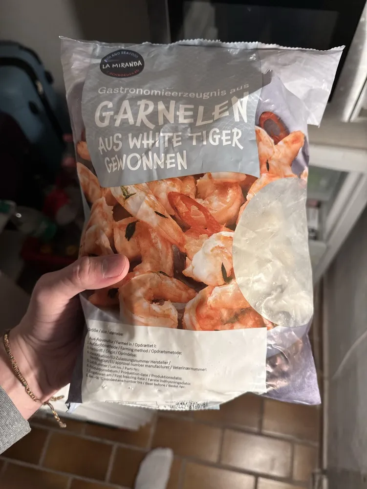 Garnelen Aus white Tiger Gewonnen