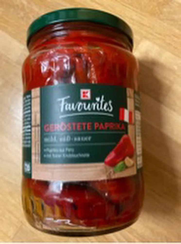 geröstete Paprika