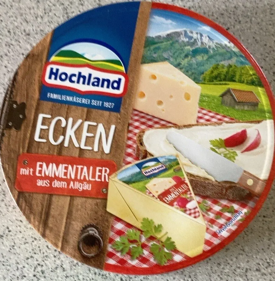Ecken mit Emmentaler aus dem Allgäu