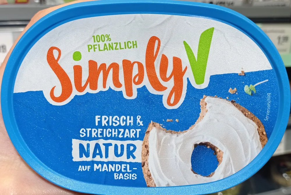 Veganer Streichzart Natur aus Mandel