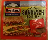 Sandwich scheiben emmentaler