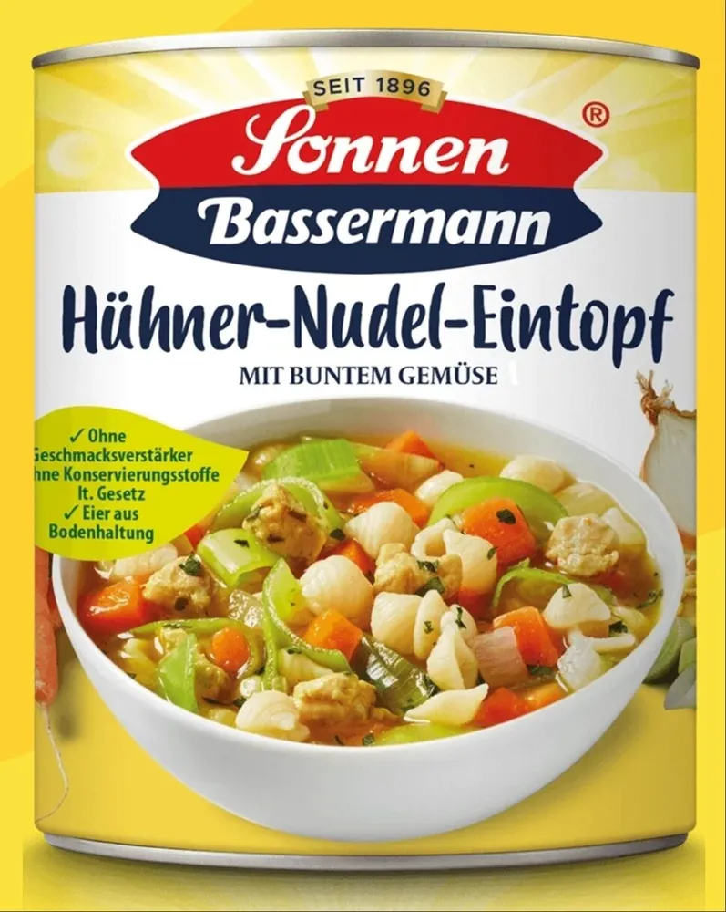 Hühnernudeltopf mit buntem Gemüse