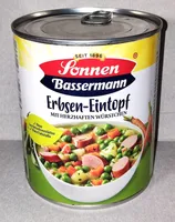 Erbsen-Eintopf mit Würstchen