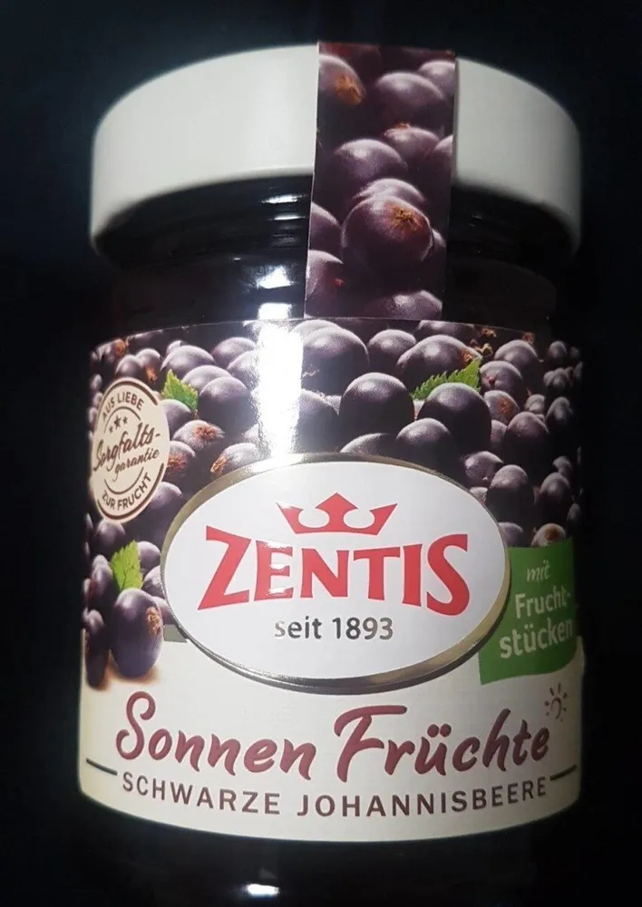 Sonnen Früchte schwarze Johannisbeere  Konfitüre