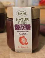 Natur rein Erdbeere passiert 75% frucht