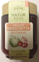 Frucht Bruschetta Sauerkirsche Apfel