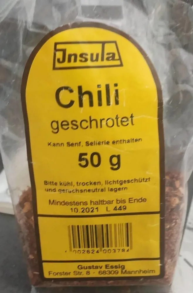 Chili geschrotet
