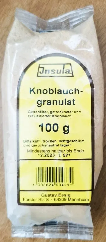 Gewürze - Insula - Knoblauch Granulat