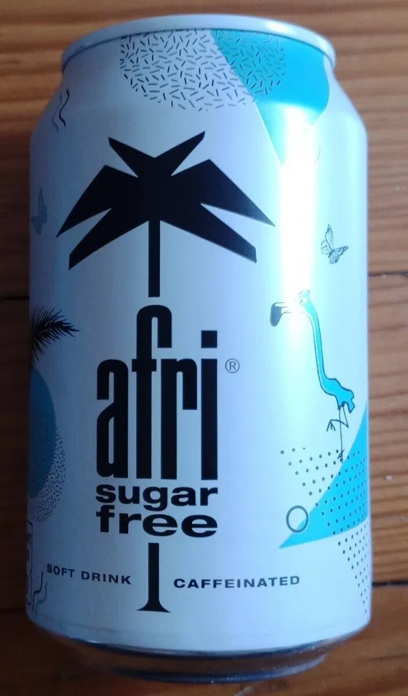 Boisson a la caféine goût cola sans sucre