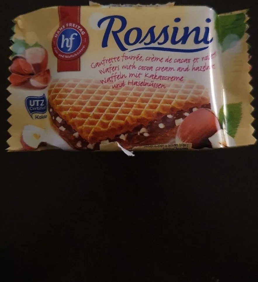 Wafer con crema di cacao e nocciola