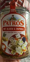 Patros mit Oliven und Paprika