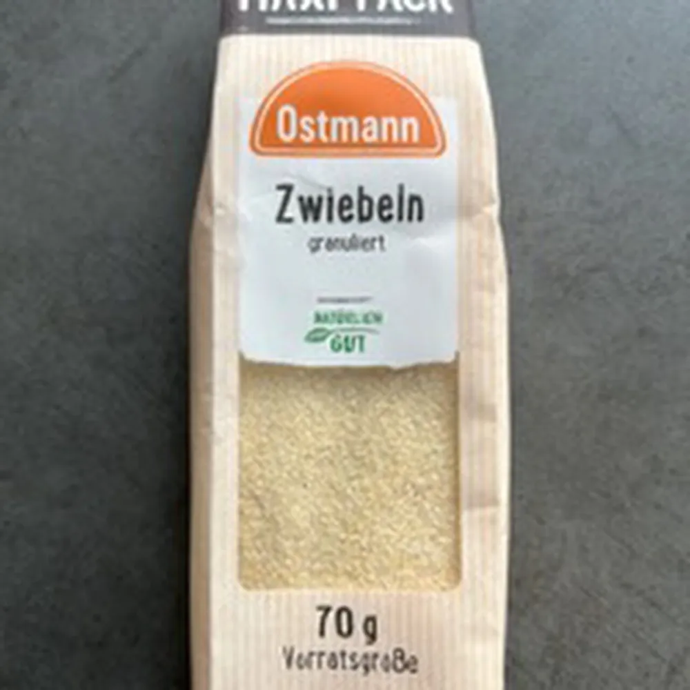 Zwiebeln granuliert