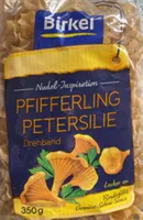 Pfifferling Petersilie Drehband Nudeln