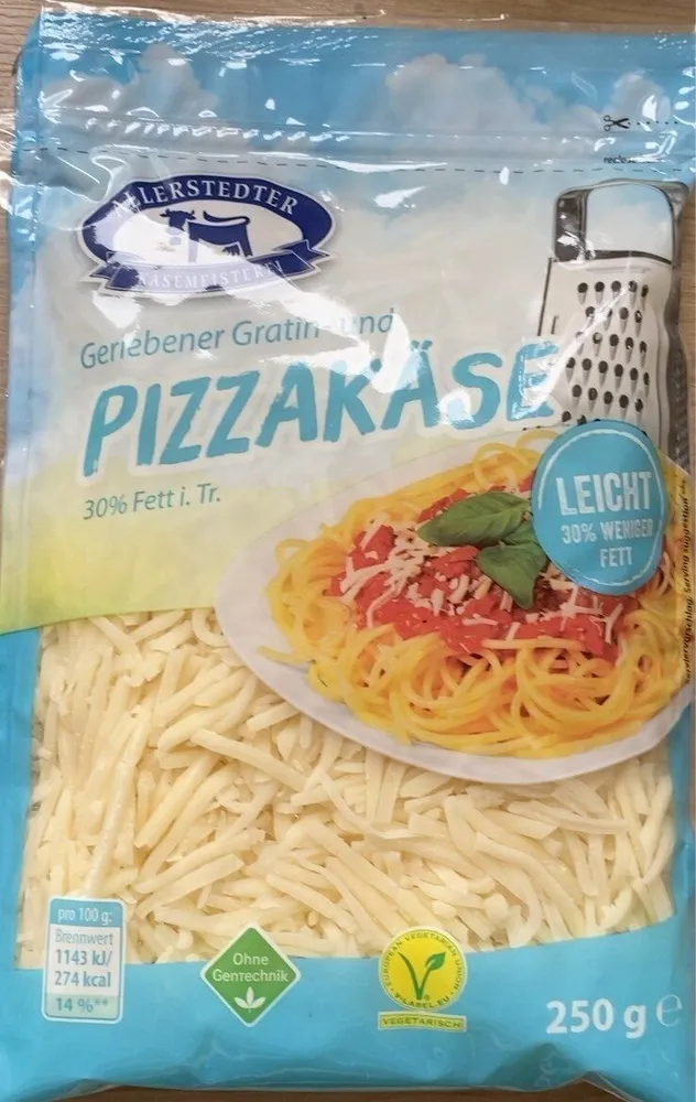 Geriebener Gratin- und Pizzakäse