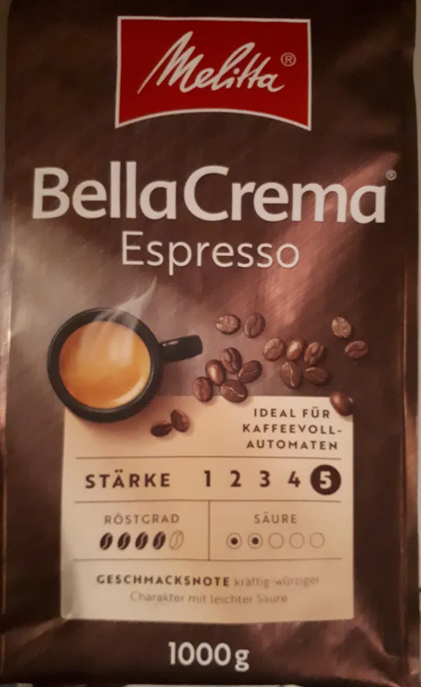Bella Crema Espresso Kaffee