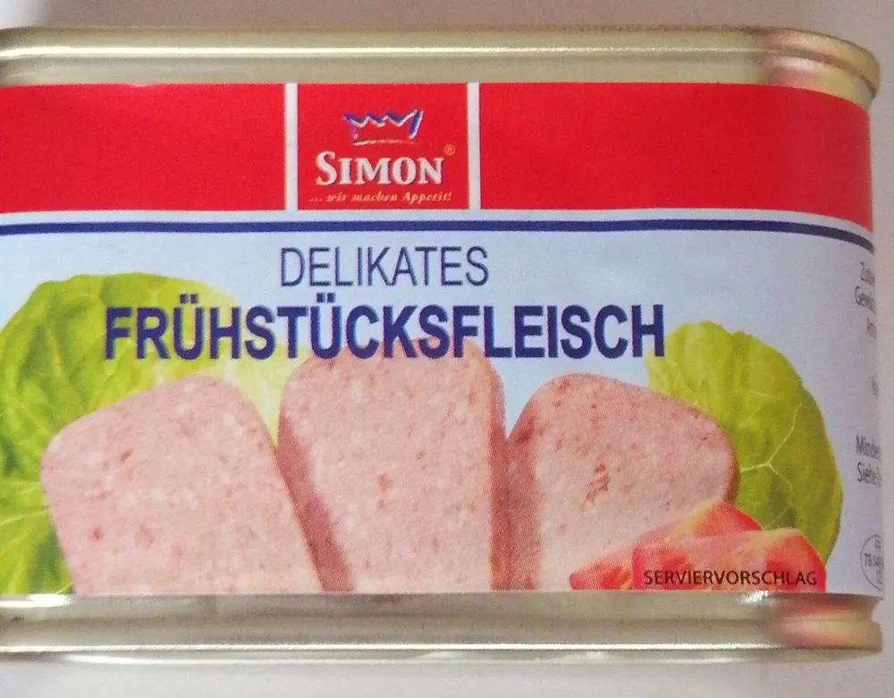 Delikate Frühstücksfleisch