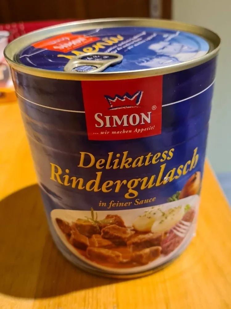 Delikatess Rindergulasch in feiner Sauce