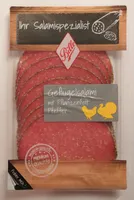 Geflügesalami mit Pflanzenfett - Pfeffer
