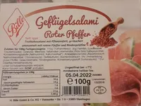 Geflügelsalami Roter Pfeffer