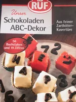 Schokoladen ABC-Dekor Zartbitter