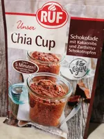 Unser Chia Cup Schokolade mit Kakaonibs und Zartbitter Schokotropfen