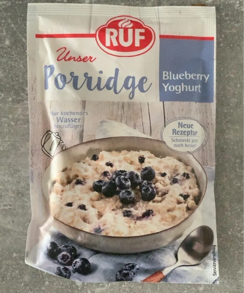 Porridge Blueberry Yoghurt