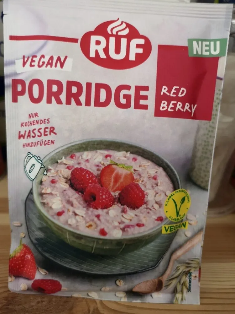 Porridge Vegan Red Berry