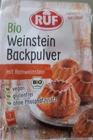 RUF BIO Weinstein Backpulver Für ein besonders feines Aroma BIO 18g 0.59€ 1kg 32.78€