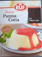 Unsere Panna Cotta, Mit Erdbeer - Soße 110 g Pro Packung