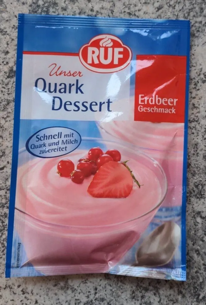 Quark Dessert Erdbeer