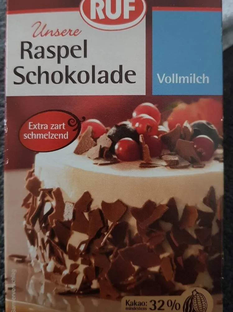 Unsere Raspelschokolade