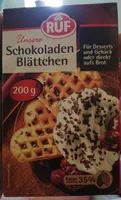 Schokoladen Blättchen