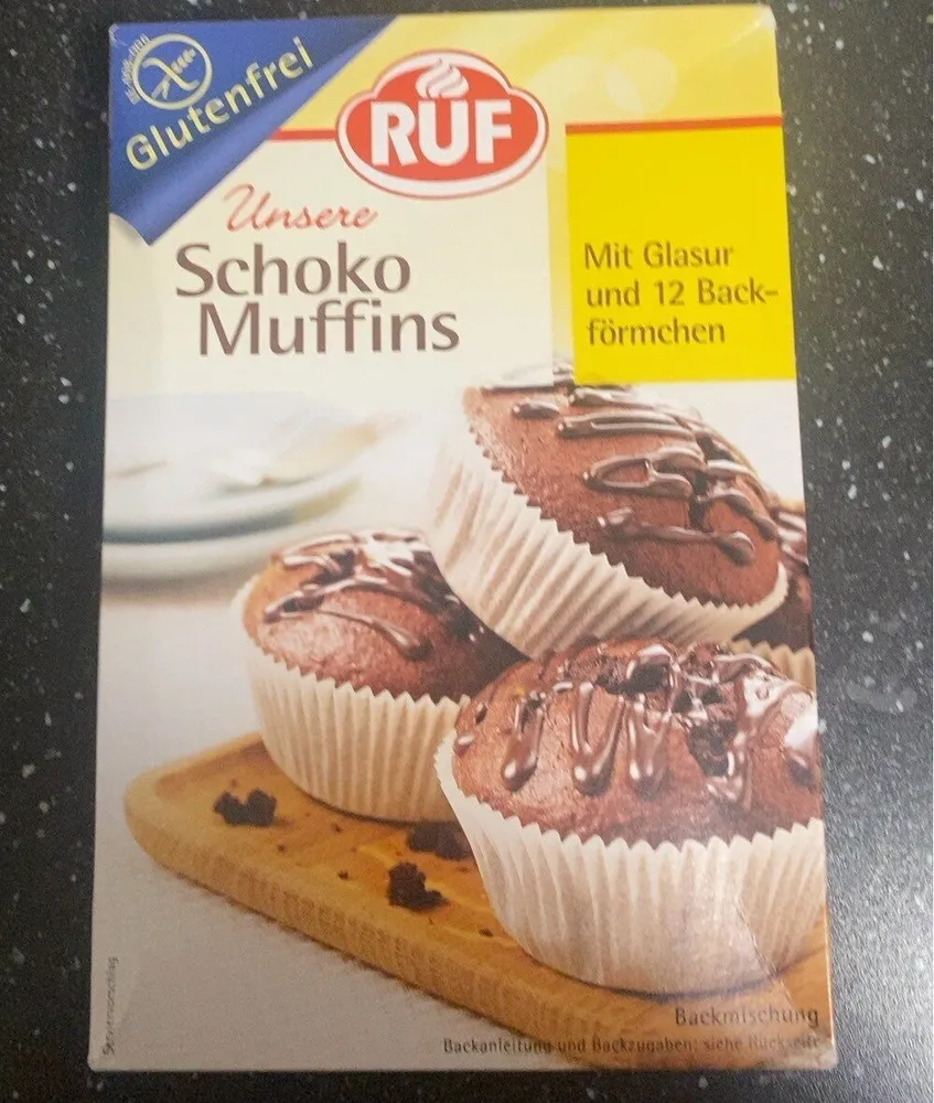 Backmischung Schoko Muffins, Schoko