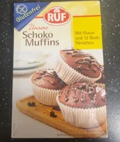 Backmischung Schoko Muffins, Schoko