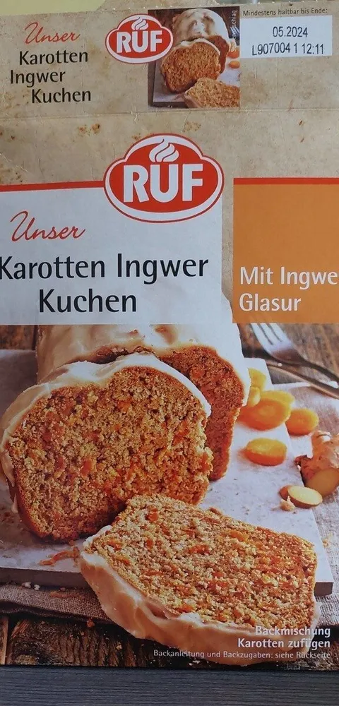 Karotten Ingwer Kuchen