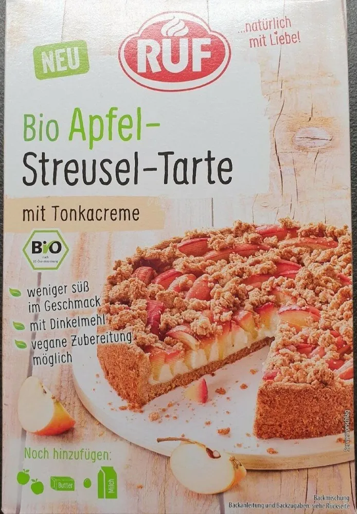 Bio Apfel-Streusel-Tarte
