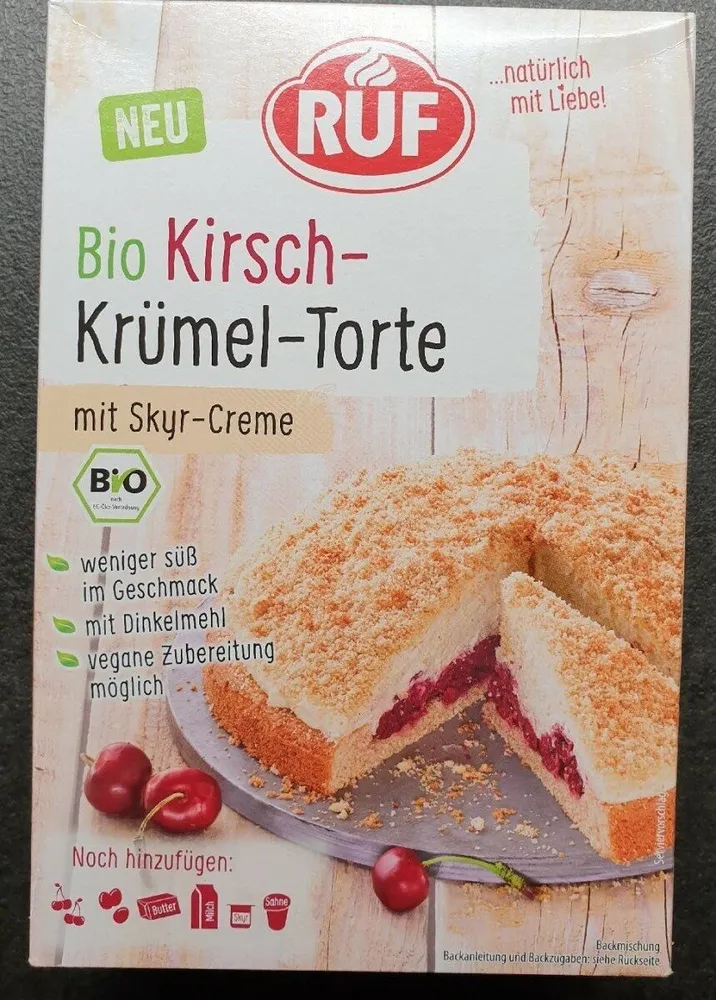 Bio Kirsch-Krümel-Torte