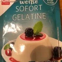 weiße Sofortgelatine