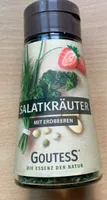 Salatkräuter mit Erdbeeren