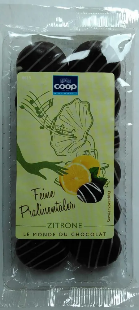 Feine Pralinentaler Zitrone
