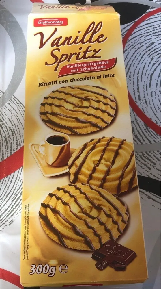 Vanille Spritz Vanillespritzgebäck mit Schokolade